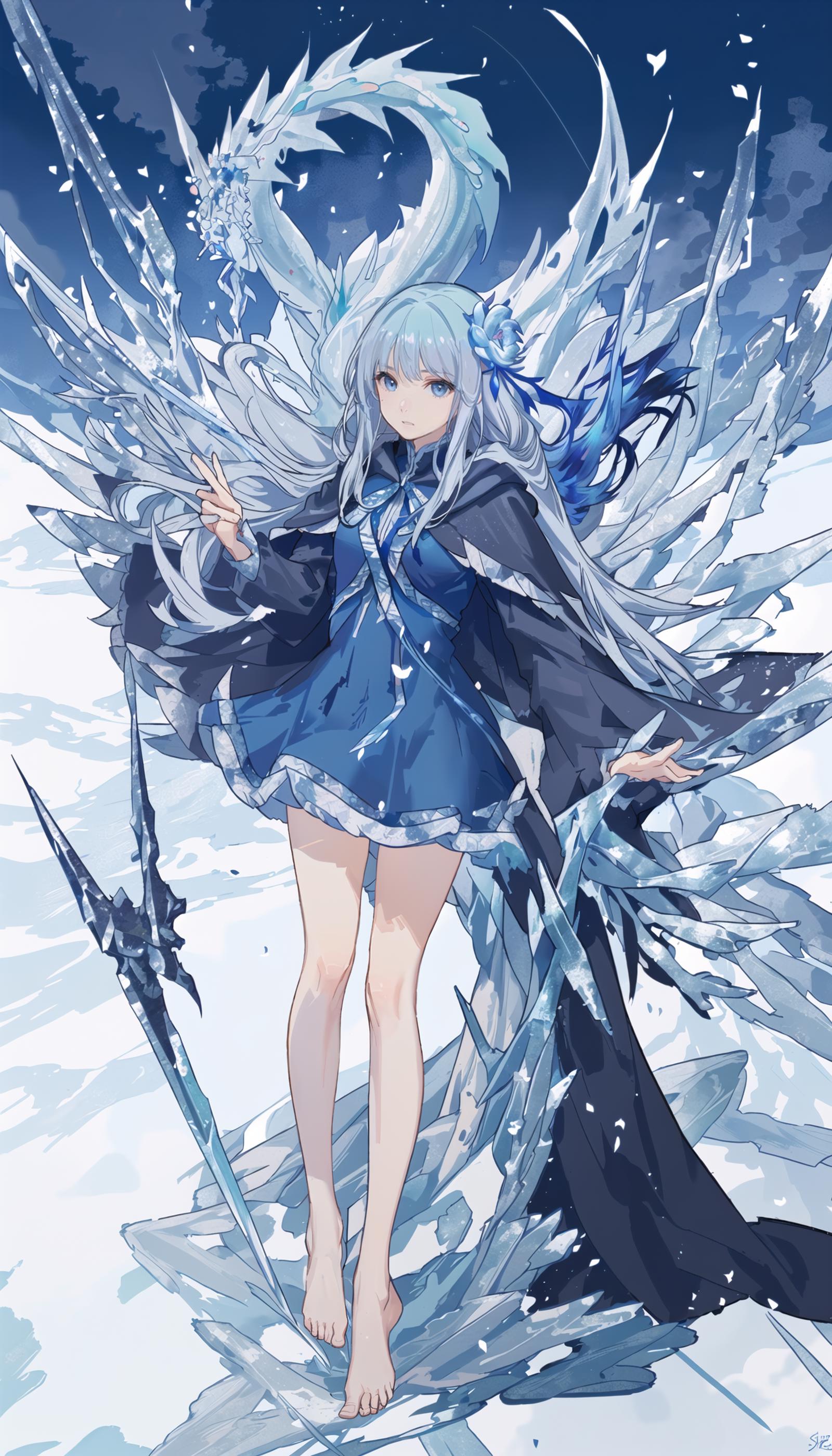 Anime Girl Ice Power