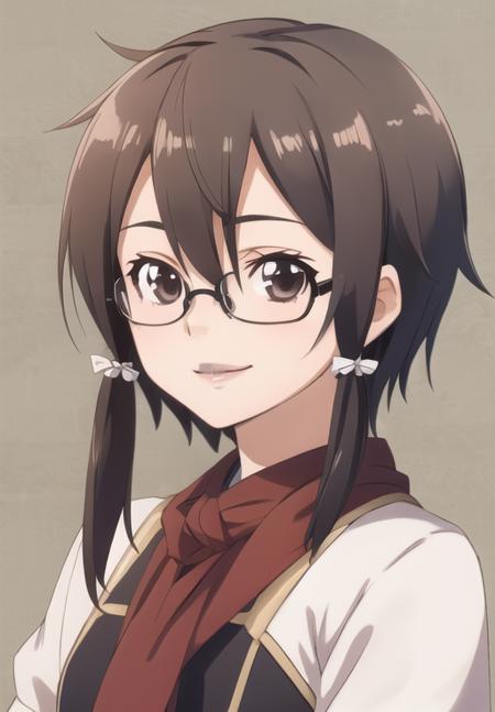 <lora:Asada:0.8>, Asada, smile, portrait, glasses, (seductive, alluring, charming:1.3), beautiful, (highly detailed, high quality:1.3)