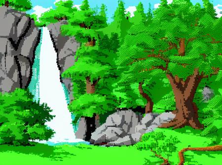 kq4 <lora:Sierra_SCI_v1:0.8>  landscape with grass and a huge tree and a waterfall