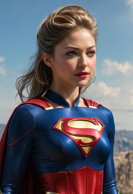 Melissa Benoist, breathtaking Supergirl by Luis Royo,, 4k, 8k, best quality, masterpiece, ultra highres, extremely detailed, absurdres, HDR, . award-winning, professional, highly detailed
