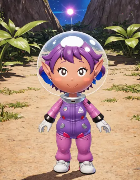 Pikmin Crew & Leafling [SDXL]