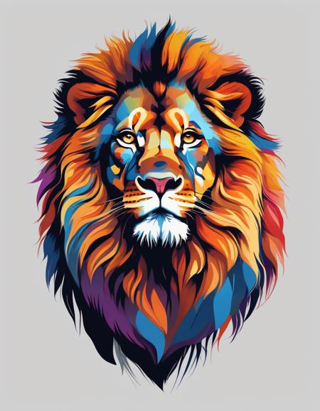 a silhouette design of a lion, sunset design, t- shirt art, 3D vector art, cute and quirky, bright bold colorful., black background, watercolor effect, , digital painting, low-poly, soft lighting, bird's-eye view, isometric style, retro aesthetic, focused on the character, 4K resolution, photorealistic rendering, using Cinema 4D,front side, detailed, realistic, 8k uhd, high quality