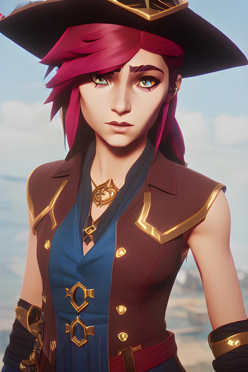 arcane_style__teenage_pirate_girl_with_a_fancy_hat_Seed-3920486_Steps-30_Guidance-7.jpeg