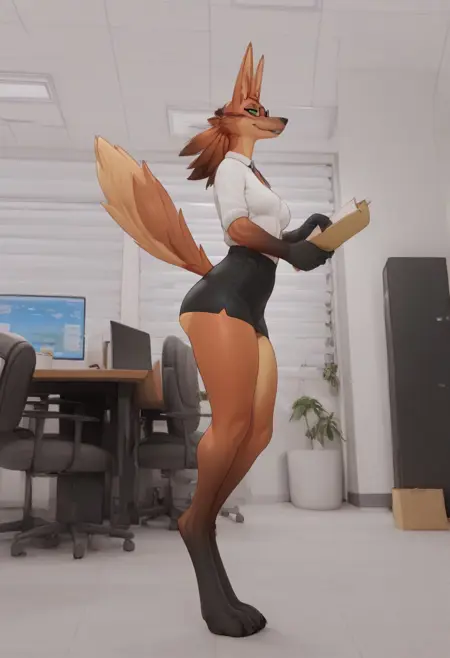 Athena the maned wolf