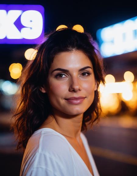 cinematic photo professional close-up portrait photography of the face of a beautiful (((ohwx woman))) at marine photic zone during Midnight, Nikon Z9    <lora:bullock_dh128_v1-step00008000:1.1> . 35mm photograph, film, bokeh, professional, 4k, highly detailed