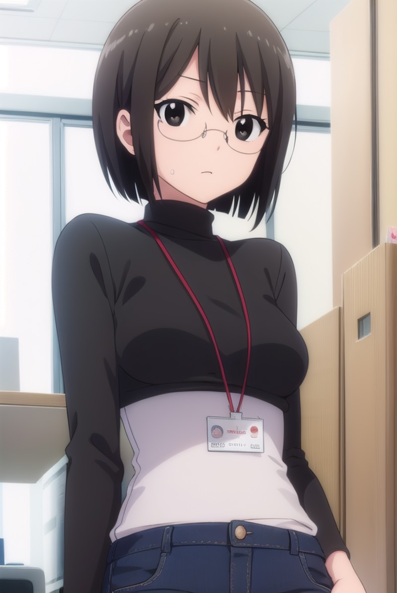 lucyyamagami, <lora:lucy yamagami s1-lora-nochekaiser:1>,
lucy yamagami, short hair, black hair, (black eyes:1.5), ahoge, ...