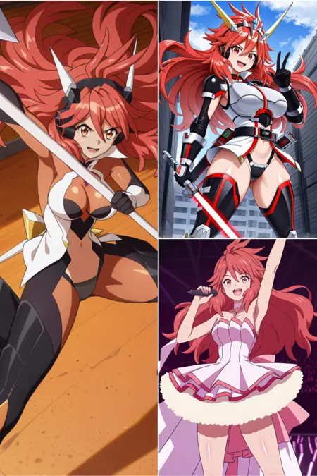 Kanade Amou - Senki Zesshou Symphogear (4 outfits) (Illustrious)