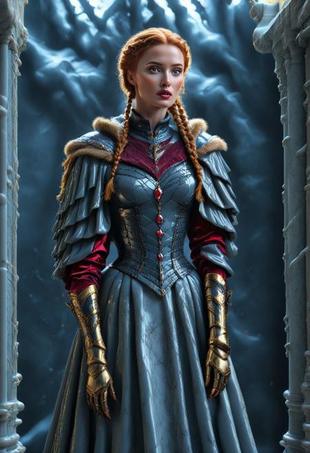 nbn-freyja, (marble background:2), indoors, standing, 1woman, solo, long hair, black choker, eyeliner, gorgeous lips, covered breasts, cinematic, best quality, ultra-detailed, very aesthetic, (natural eyes:1.4), freckles, aloof, (masterpiece:1.1), small waist, fitness body, wide hips, 32 years old, golden blond hair, censored, (big stained glass windows:1.4), (marble Victorian dress:1.6), (red ruby clothes:1.6), high end closure, Evil Queen, cinemascope, moody, epic, gorgeous, film grain, natural hands, red elbow gloves, knee boots, dramatic, ritual magic, freyja, auburn hair, braided hair, magic, Viking queen, mythic beauty, feathered cloak, fur, armor, robe, braid, rune jewelry, photorealistic, cinematic, flowers, jewelry, photorealism, cinematic lighting, high fantasy, mythic portraiture, soft background, northern folklore aesthetic, (fully dressed:2), (RAW photo), 4K, best quality, realistic, photorealistic, masterpiece, extremely detailed, an extremely delicate and beautiful, dynamic, realistic anatomy, candle lighting, perfect shading, professional shading, depth of field,  perfect skin, gentle, highly detailed, breathtaking, clear skin, (marble clothes:2.6), 1girl, solo, braid, long hair, wide sleeves, hat, outdoors, hair over shoulder, brown hair, single braid, sash, brown eyes, long sleeves, (golden:2), (blue:2).