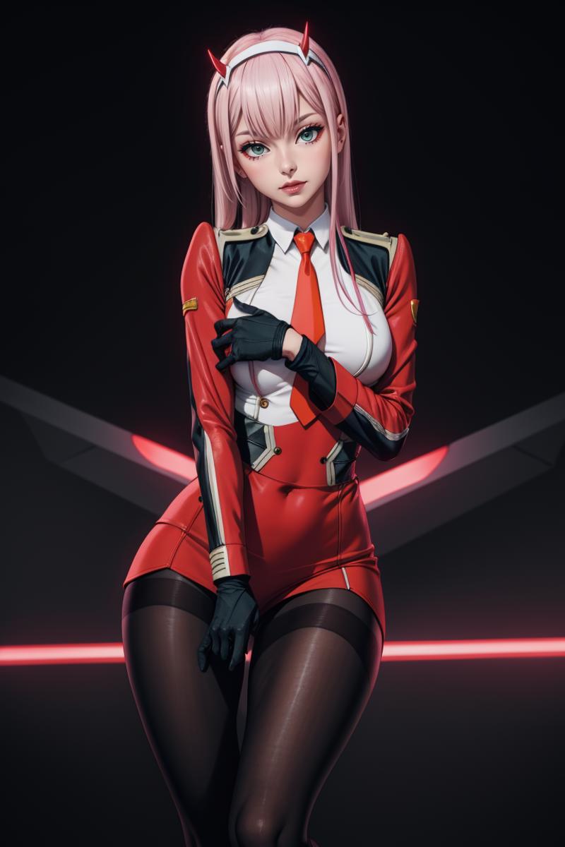 Zero Two (DARLING in the FRANXX) LoRA image by decademix