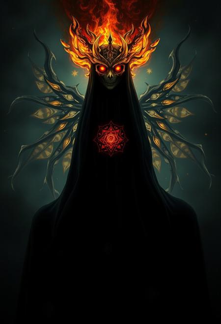 A mysterious figure with eyes that burn like fire, standing in the shadows of the night. This person possesses a fearful symmetry, crafted by an immortal hand. Their heart beats with a dreadful power, forged in a celestial furnace, as stars weep and the heavens bless their creation.