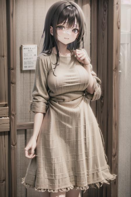 burlap dress, <lora:Burlap V3:0.6>