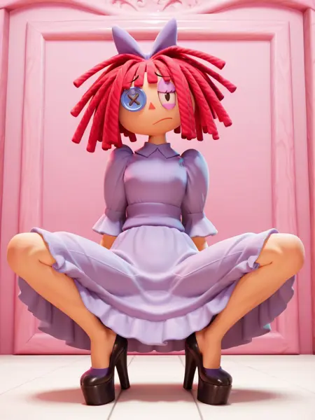 Ragatha (The Amazing Digital Circus) PonyDiffusionXL/illustriousXL