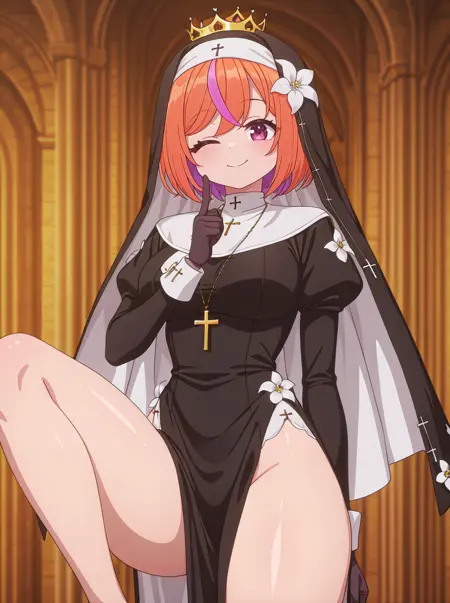 Annie princessu - Monja/nun Vtuber