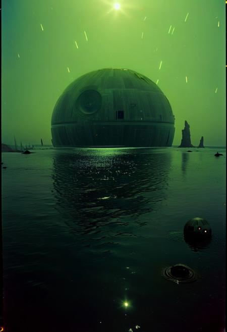 ()Hyoer Realistic:2.0)Polaroid picture an image of the (Death Star from Star Wars landing in the Pacific Ocean near Newport Beach, California:2.8). The scene is set during a clear, sunny day with a slight haze. The Death Star, with its intricate details and metallic surface, is partially submerged in the ocean, creating a dramatic contrast between the futuristic space station and the natural environment. The surrounding waters are calm, reflecting the Death Star's imposing presence. In the background, the coastline of Newport Beach is visible, complete with palm trees, buildings, and a few sailboats. The image features cinematic lighting, with the sun casting a warm glow on the scene. The atmosphere is detailed, with realistic water effects and a sense of scale that emphasizes the enormity of the Death Star. Ultra-high detail, 8K resolution, and a cinematic perspective
BREAK
()Hyoer Realistic:2.0)Polaroid picture 
an image of A desert drive in Utah offers a mesmerizing journey through vast, otherworldly landscapes, featuring red rock canyons, towering sandstone cliffs, and sweeping sand dunes. Travelers can explore iconic destinations like Arches, Canyonlands, and Monument Valley, experiencing the rugged beauty of Utah's unique desert terrain
: 2.1)