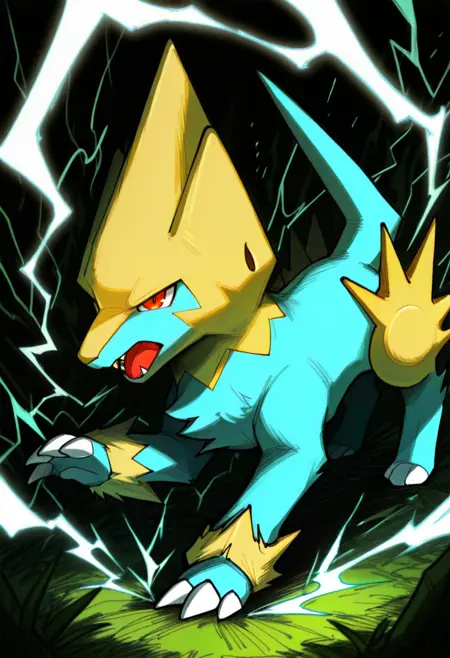 Manectric - Discharge - ライボルト - Voltenso - Pokemon #310 (Creature)