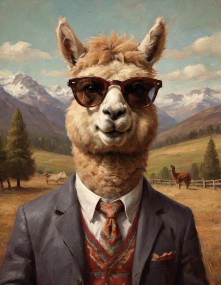 hipster alpaca with sunglasses magazine cover photography this guy is so pretentious!