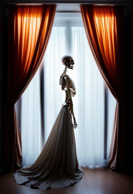 I will be at the end of days, married with the curtains open, and the wind through our skeletal shapes