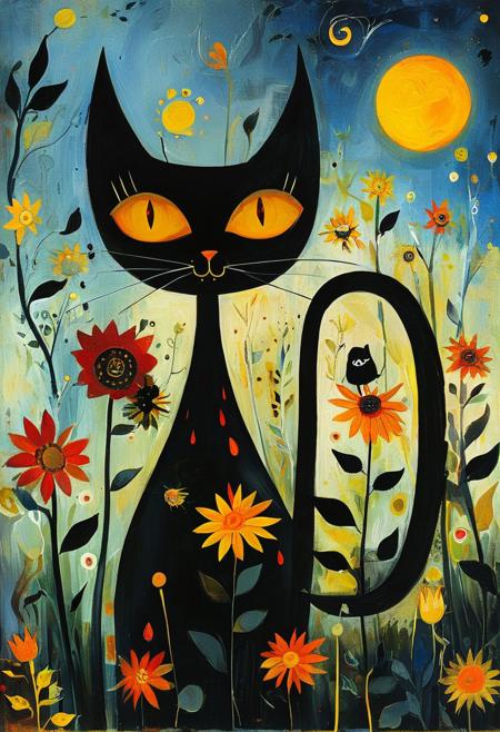 masterpiece,best quality, illustration, style of Rosina Wachtmeister, the devil