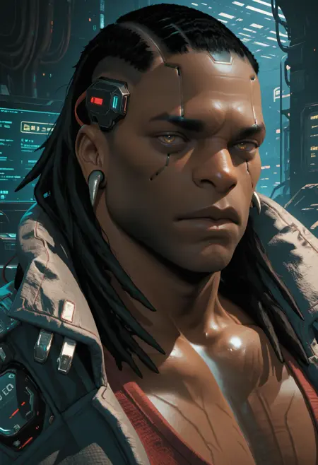 Placide from Cyberpunk 2077 [IllustriousXL]