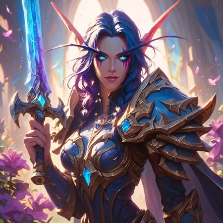 XL & Pony World of Warcraft Elf Knight - By HailoKnight Pony