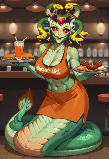 Medusa, The Gorgon Sister (DOTA 2) [PONY XL] by UOC