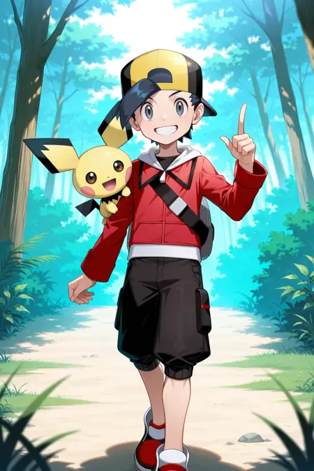 Ethan / Gold (Multiple Outfits) - Pokémon - (Pony) / (Illustrious)