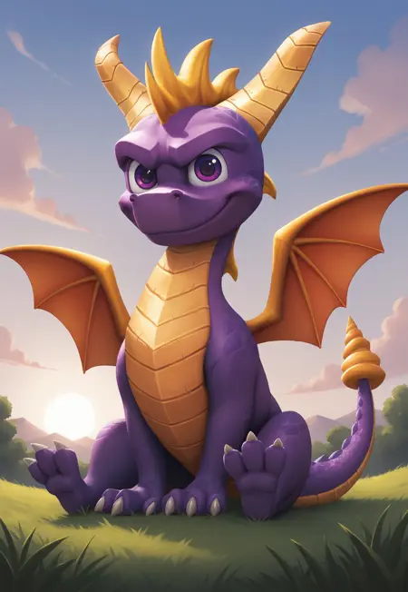 Spyro (Spyro the Dragon) - Pony