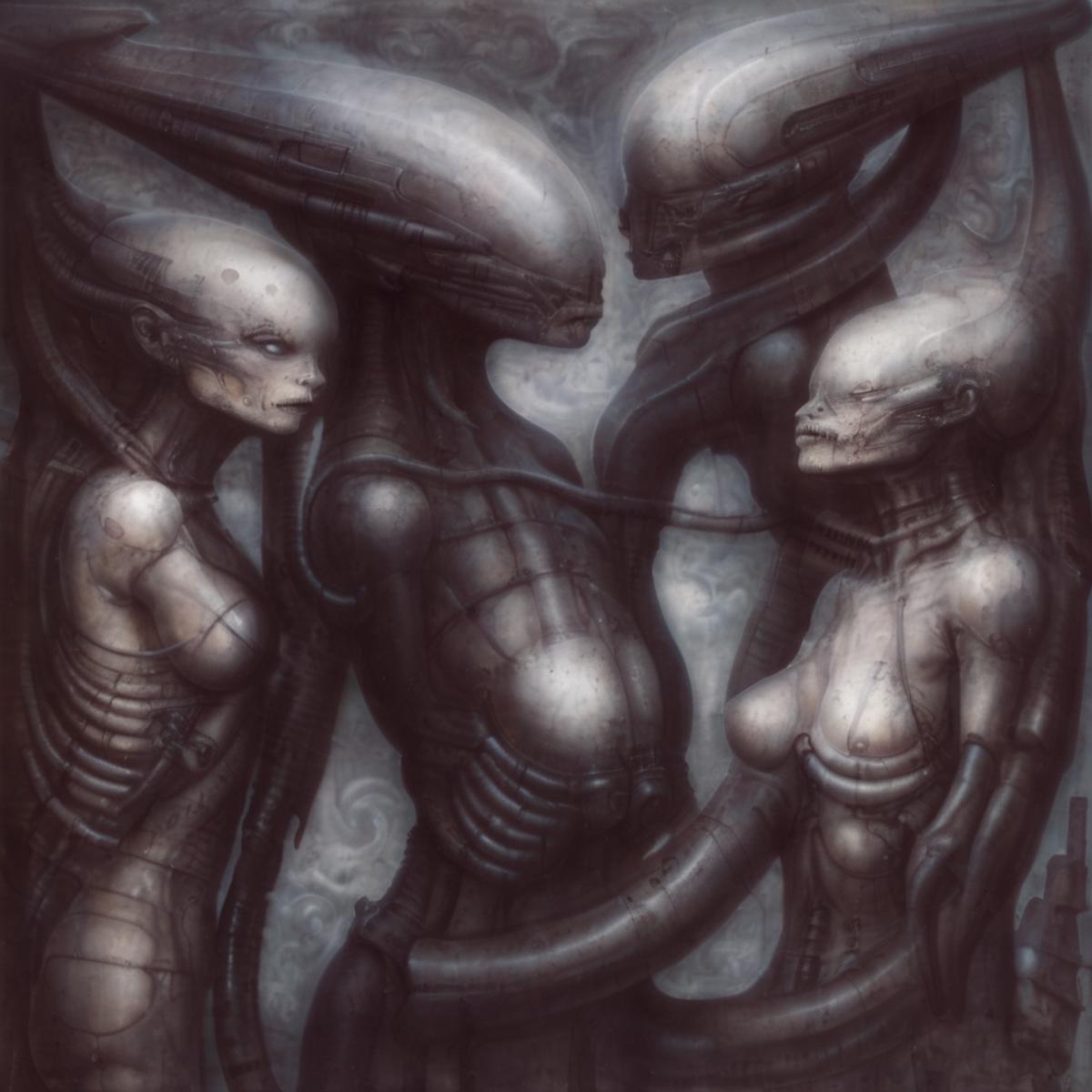 H. R. Giger SDXL 1.0 art style lora image by getphat