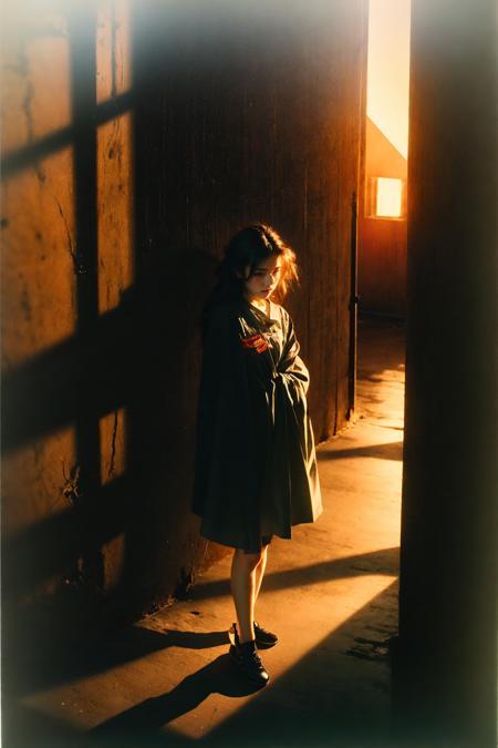 portrait of 1girl by Bill Henson,depressed,tears,streaming tears,ruins,shadows,dramatic lighting,sunset,(full body:1.1),
contemporary,dark,expressionism,dystopia,industrial,  Phantom light
<lora:~Q?-hCRQI_qPhantom light:0.8>