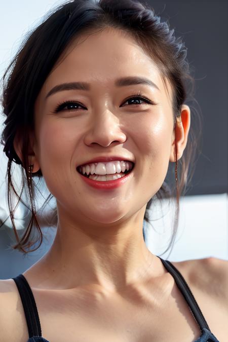 ãã¹ã¿ã¼ãã¼ã PHOTOREALISTIC REALISTIC,masterpiece,best quality,highres,ultra detailed,8k,(point-of-view:1.5),1woman,looking at viewer,upper teeth,smile,night,outdoors, <lora:chenqiaoenAlexnsfw:0.7>