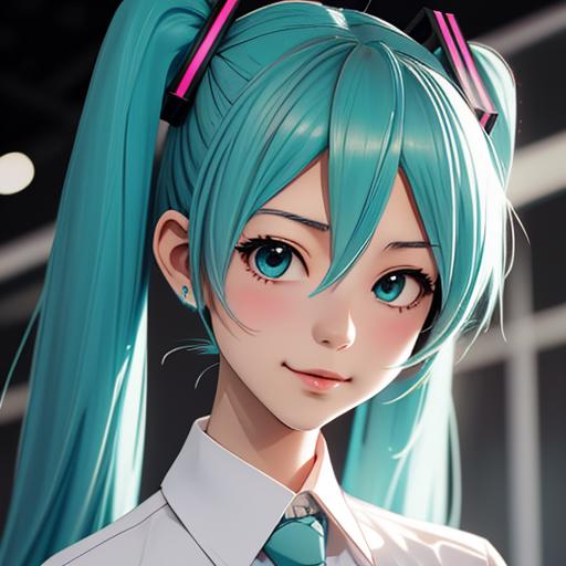 Hatsune Miku, business attire