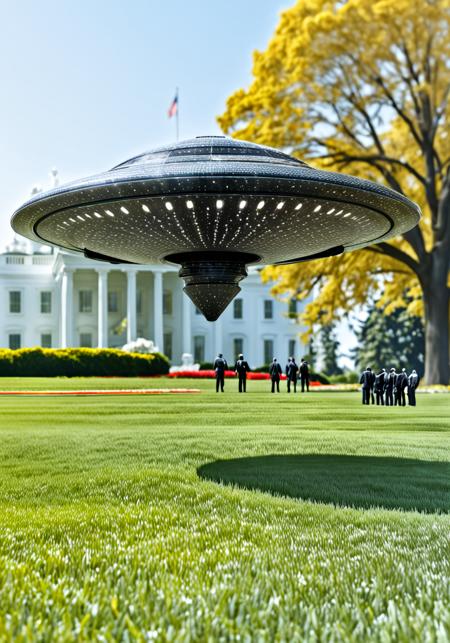 surreal, magical, imagination, creative, extrapolate, forged carbon, composed of small pieces of misc carbon fibers, a intricately detailed ufo landing on the white house lawn with an alien meeting the preseindet and military, shiny plastic coating texture theme, 4k, no humans,cornerstone7, forged carbon, (surrealmindart:0.0)<lora:sdxl\mine\xxx\cornerstone7.safetensors:0.14:0.14> <lora:sdxl\morph\Forged_Carbon_SDXL.safetensors:1.09:1.09> <lora:sdxl\mine\mindblownart\surrealmindart.safetensors:0.0:0.0>