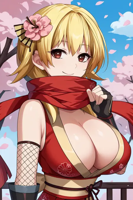 Akari Hanao (Moe! Ninja Girls) SDXL LoRA [Pony Diffusion]