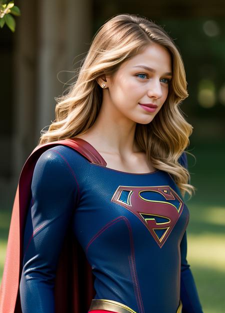 real, photoshoot, realistic, luminescent, atmospheric scene, masterpiece, best quality, (detail skin texture, ultra-detailed body:1.1), RAW photo, (high detailed skin:1.2), 8k uhd, dslr, film grain, Fujifilm XT3,
<lora:melissabenoist_smf_lora_02-000001:0.9>, 1girl, melissabenoist-smf, blonde hair, blue eyes, realistic, blurry background, superhero, blurry, long hair, lips, jewelry, upper body, collarbone, solo, red cape, looking to the side, outdoors, solo focus, depth of field, smile, looking at viewer