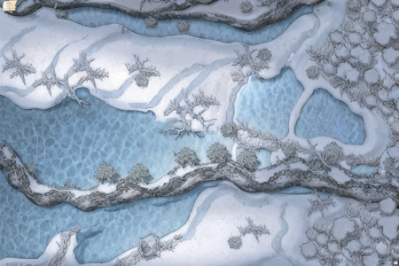 (map),a bunch of snow flakes on a blue surface,(decorations) ,<lora:WinterMaps-15:0.75>