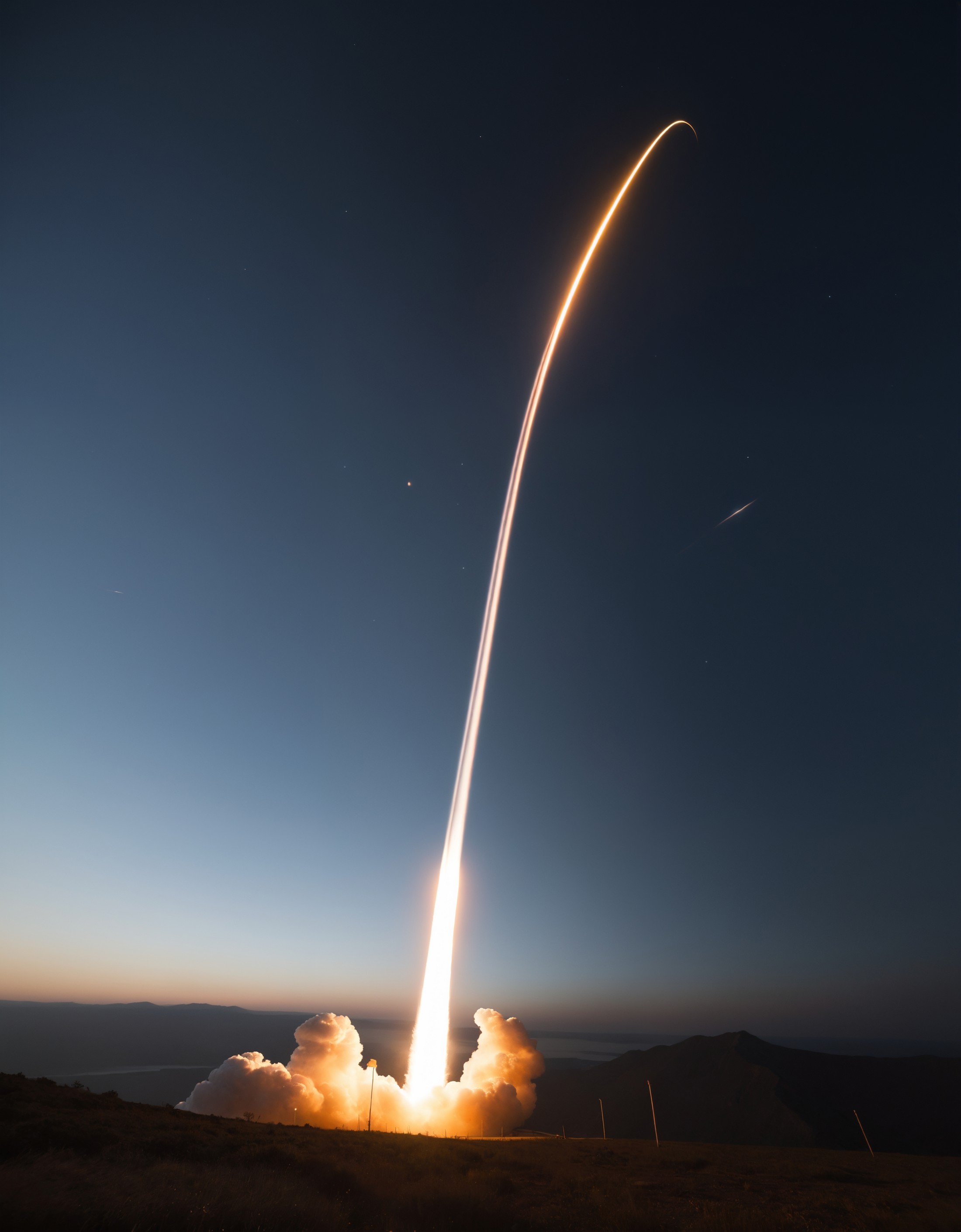 award winning photo of a rocket streaking towards the moon, zavy-lghttrl, atmospheric haze, dynamic angle, cinematic still...