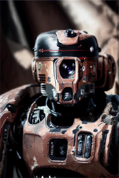 robot droid <lora:Droid V2:1>, intricate details, realistic picture, Canon Eos photography