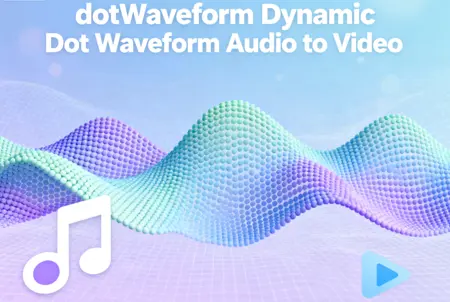 dotWaveform Dynamic Dot Waveform Audio to Video