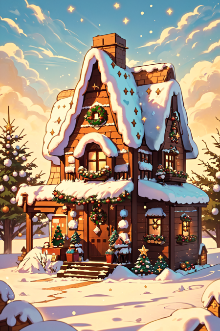 <lora:HolidayIdidalittlebit:0.8>christmas gingerbread house in the winter, pastoral nostalgia, algeapunk, spectacular backdrops, I'm really very sorry that I can't stop talking,
I'm so very sorry for my chirping and my squawking,
But the fact of the matter is I did a little cocaine tonight, holidayxl style,