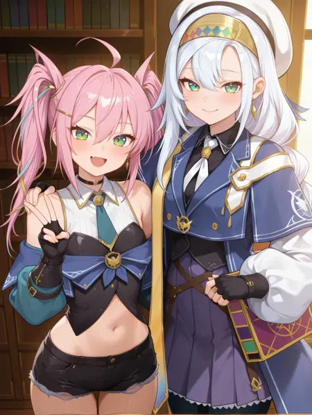 Yu-Gi-Oh! - Artmegia Finemelt & Litera(神芸学徒 ファインメルト & リテラ) illusXL