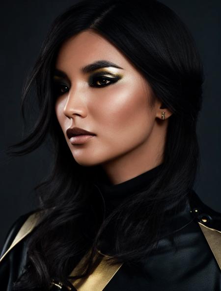 facial portrait, a woman, black and gold, cyberpunk  <lora:Gemma Chan:0.8> <lora:lowra_v10:0.6>