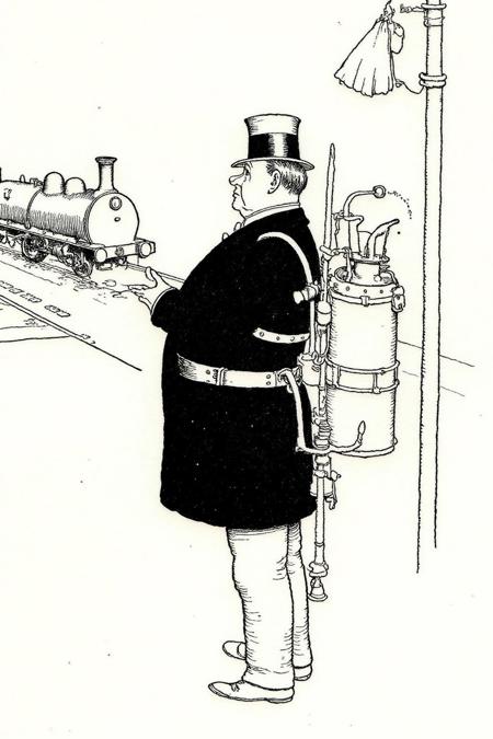 British Rube Goldberg: W. Heath Robinson Illustration Style v1.0