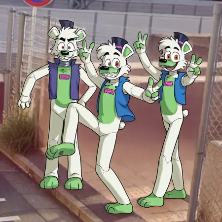 Trio on Map (Concept) | LoRA [IL]