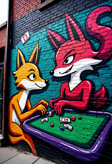 Brick Banksy (Cartoon Graffiti) [FLUX]
