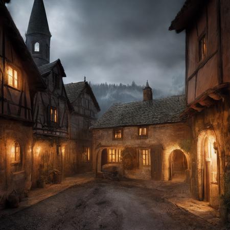 (masterpiece:1.2), (best quality,:1.2), 8k, HDR, ultra detailed, ((photorealistic)), professional light, cinematic lighting, fashion photography, ambient lighting, background, a gothic medieval village, Darkness, <lora:Darkness-10:1>,  epiCPhoto,