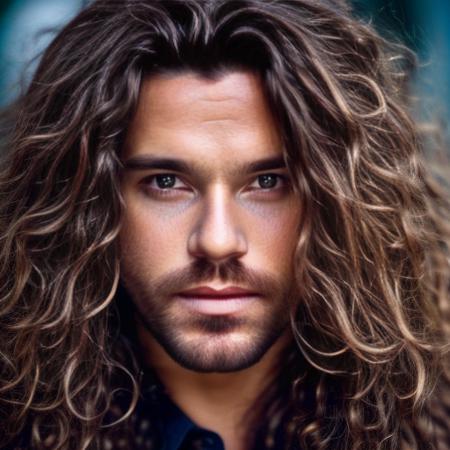 portrait photo of man, detailed face, long hair, high quality, brunette color hair, 8k   <lyco:locon_perfecteyes_v1_from_v1_64_32:0.75> <lora:inxs:1>