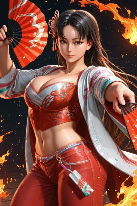 [illustrious XL] Shiranui Mai Outfit 3/不知火舞 官方皮肤3《Street Fighter 6》/《街头霸王6》- Artist Style