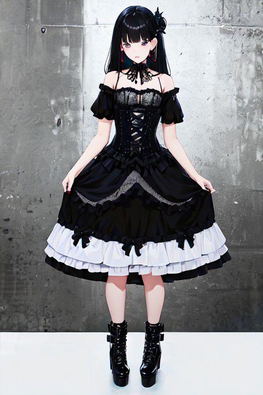 Dip Hem Gothic Dresses image by TK31