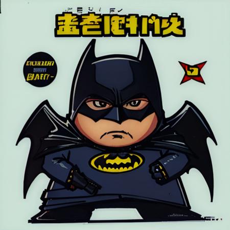 bikkuri-man, parody, chibi, batman, 
(masterpiece, best quality:1.1), (++omamori++)
<lora:bikkuriman_lora_v1:0.9>