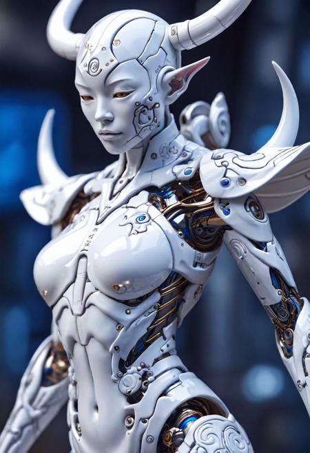 Carved porcelain cyborg demons,different full body modelposition, high detailed cinematic background , Miki Asai Macro photography, close-up, hyper detailed, trending on artstation, sharp focus, studio photo, intricate details, highly detailed